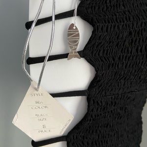 Black strappy Indah tubetop